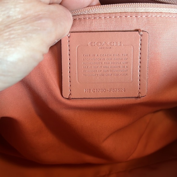 Coach Pink Dome Shaped satchel w/ crossbody - Picture 7 of 7